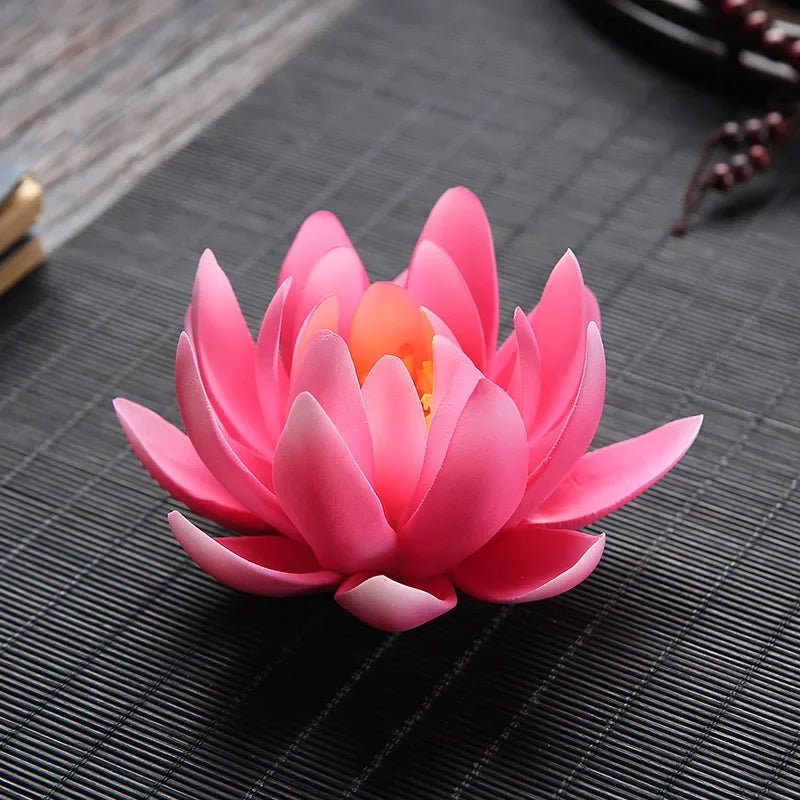 Ceramic Handicraft Stick Incense Burners Simulation Lotus Incense Holder Ornaments