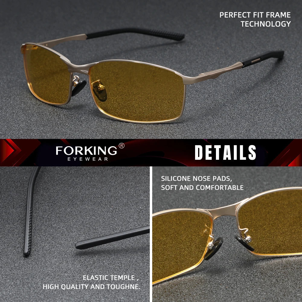 Men‘s polarized Sunglasses, Driving UV400 High Quality Women Glasses, Rectangle Outdoor Sports Eyewear Rectangle