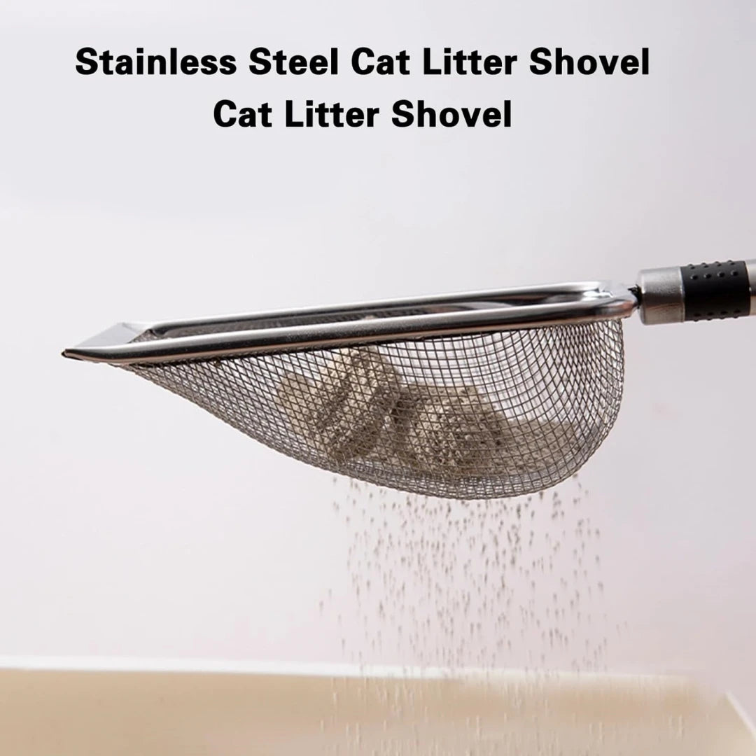 Pet Cleaning Tool Metal Aluminum Alloy Cat Litter Scoop Stainless Steel Durable Handle Pet Poop Shovel - Hiron Store