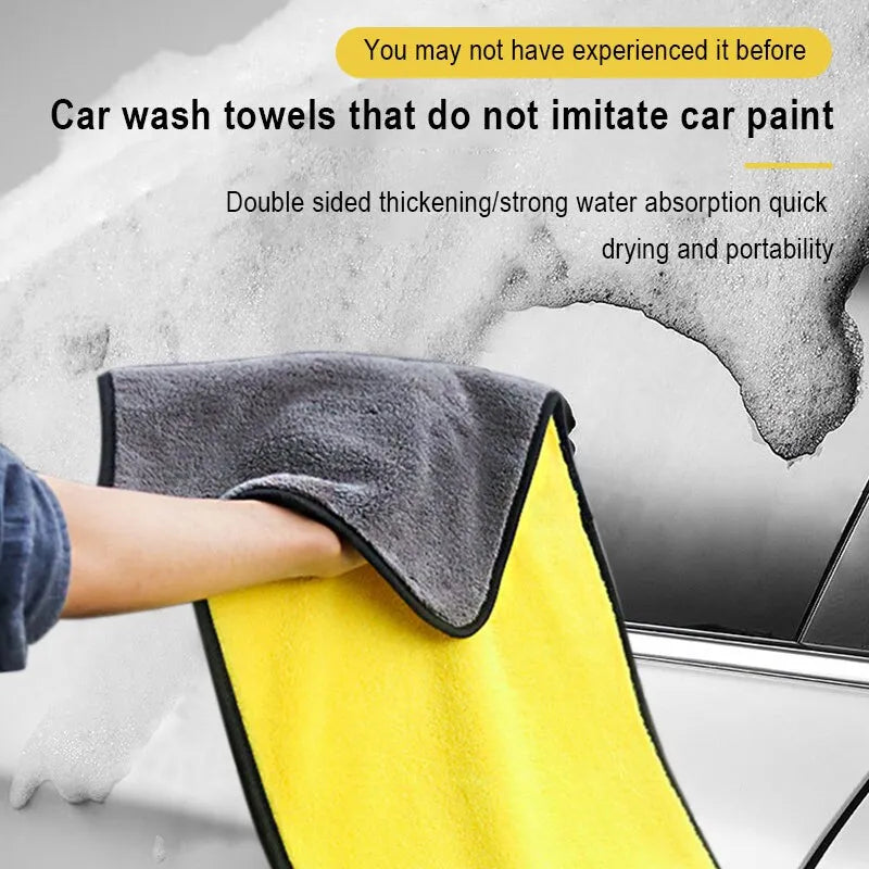 Special Towels For Car Cleaning That Do Not Shed Hair Or Leave Marks Car Absorbent Cloth Car Washing Cleaning Products - Hiron Store