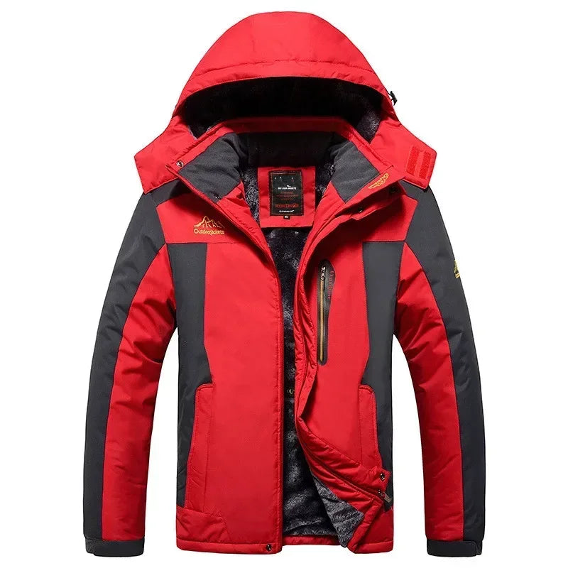 Winter Jacket Men Thick Warm Waterproof Hooded Coat Windbreaker Military Fleece Jacket