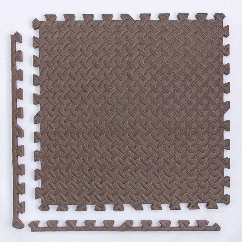 4~20Pcs Puzzle Fitness Mat, Eva Interlocking Foam Floor Tiles,  Home Gym   Equipment Mat, Non-Slip Floor Mat for Kids