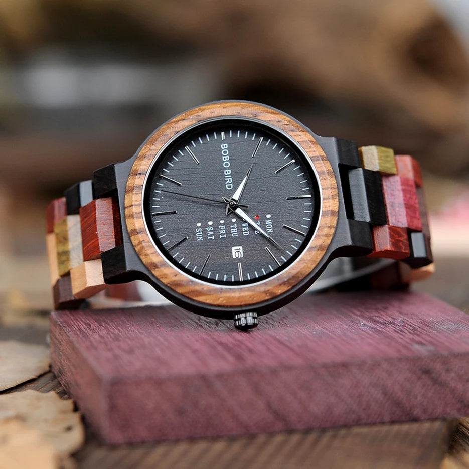 Wood Watches For Men & Women Couple Watches Unique Gift Idea For Lover