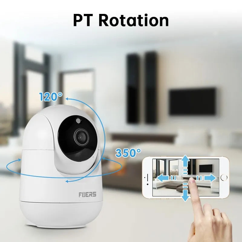 3MP WiFi Camera Tuya Smart Home Indoor Wireless IP Surveillance Camera AI Detect Automatic Tracking Security Baby Monitor - Hiron Store