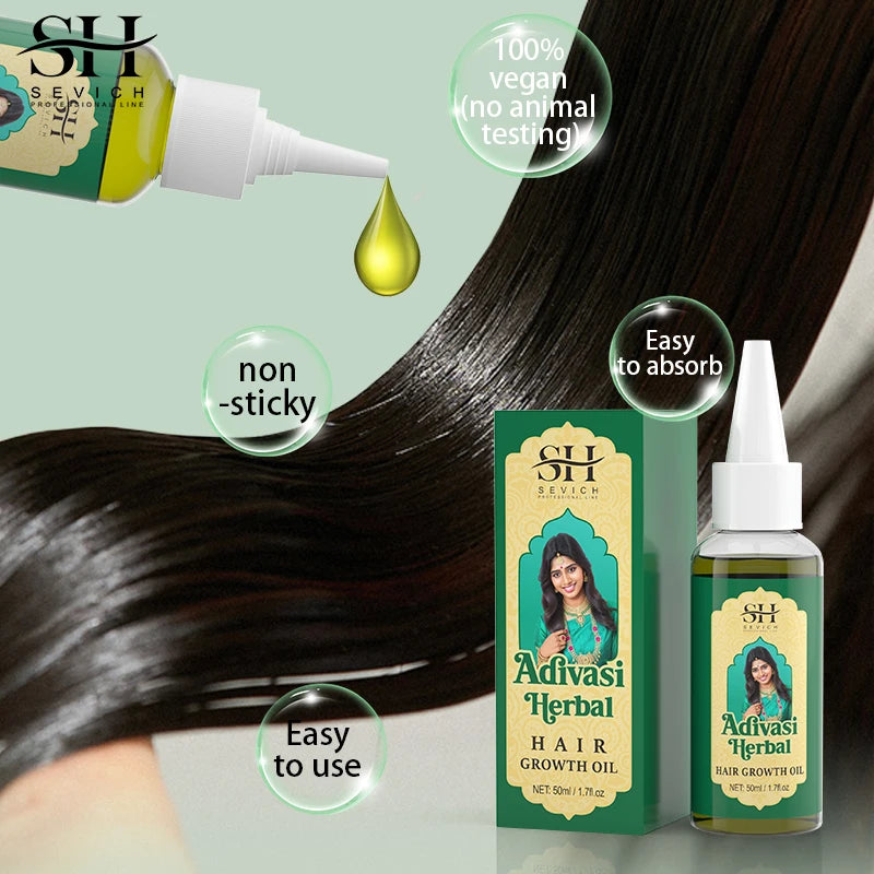 50ml Pure Natural India Ayurvedic Hair Growth Oil Rosemary Regrowth Serum Anti Haire Loss