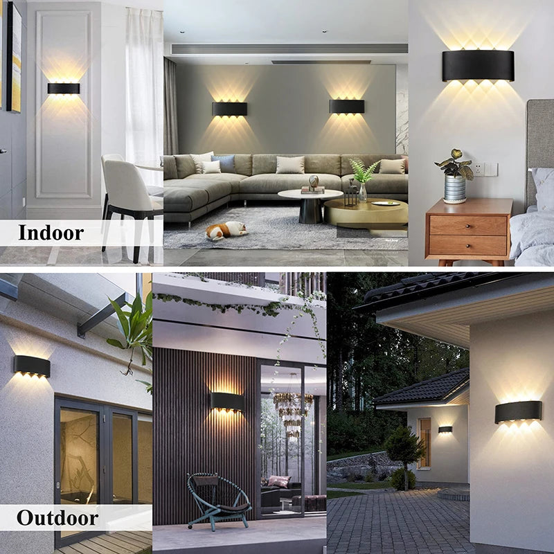 Led Wall Lamp outdoor Stair Light Fixture Bedside Loft Living Room Up Down Home Hallway Lampada