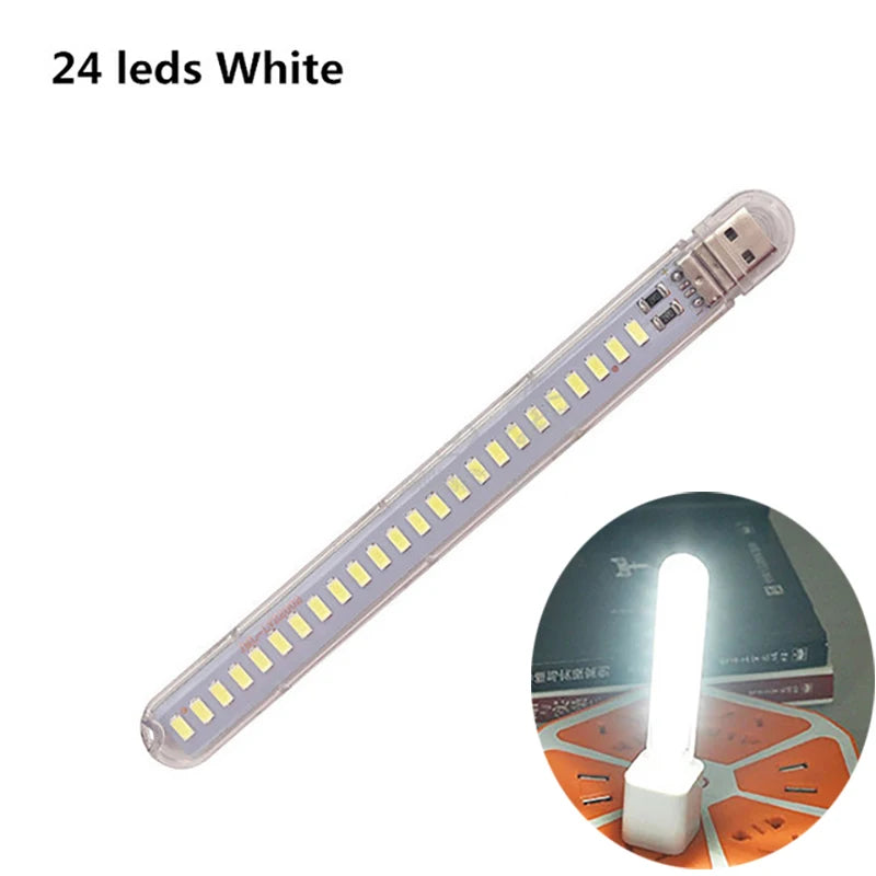Mini USB LED Book Lights, Portable DC 5V   Ultra Bright Reading Lamp for Power Bank, PC, Laptops & Camping