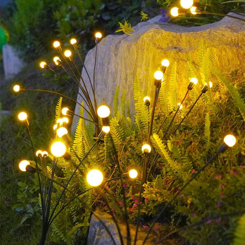 New Upgraded Solar Firefly Lights Outdoor Waterproof Garden Lights Garden Lights for Decoration