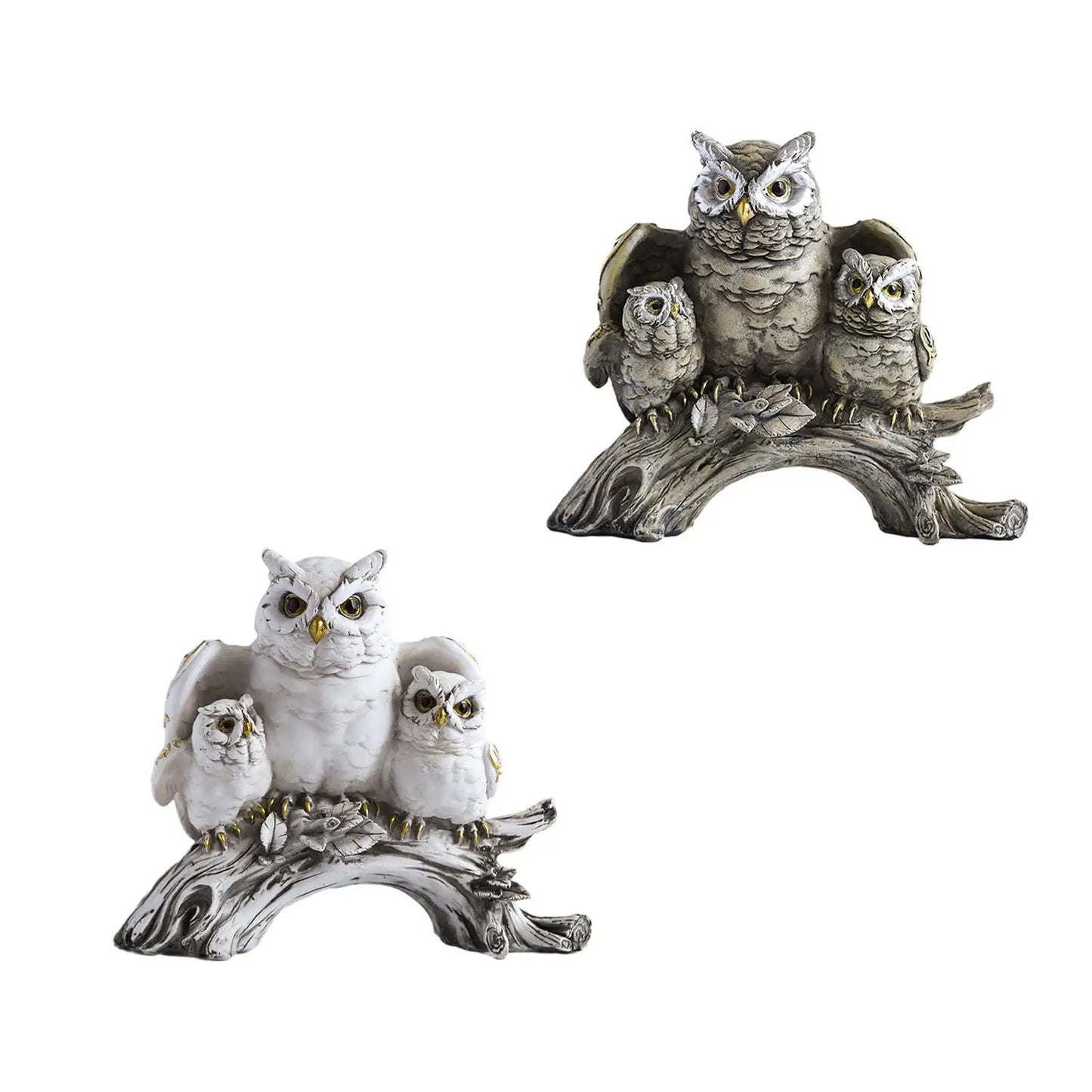 Owl Figurines Home Decor Creative Ornaments Modern Owl Sculpture Owls Statue