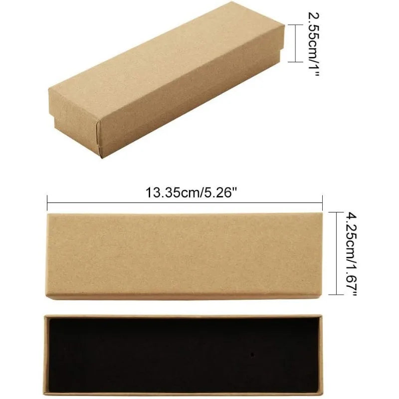 Cardboard Jewelry Boxes 3.54×3.54x1.18 Square Cardboard Box Paper Kraft Paper Gift Packaging Box for Christmas