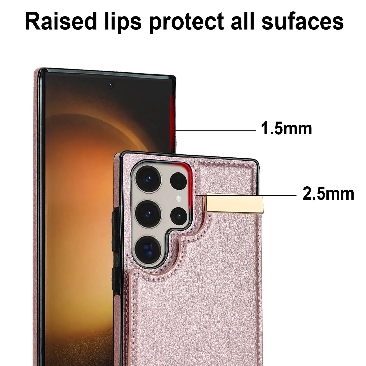 Case For Samsung Galaxy S21 S20 S23 FE S24 S22 Plus Note 20 Ultra A55 A73 A54 A53 A52S A15 A14 5G Organ Card Slot Leather Cover