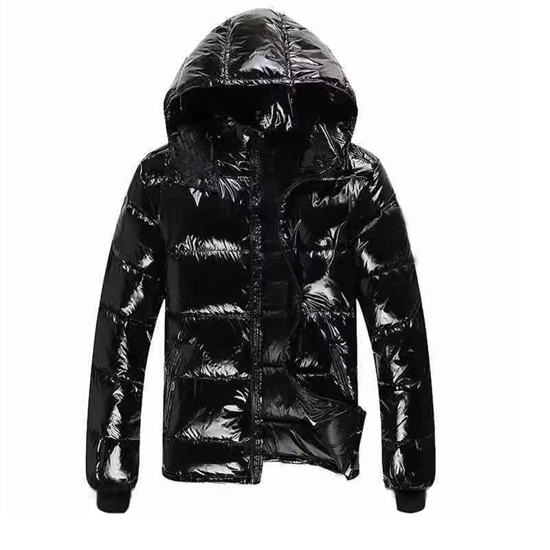 Jackets for Woman Coat Female Glossy Waterproof Winter Hooded Jacket