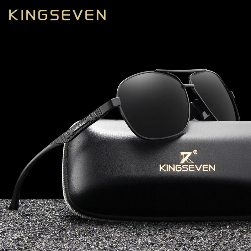 KINGSEVEN Brand Men Sunglasses. Polarized Aluminum UV400 Mirror,   Sun Glasses Women