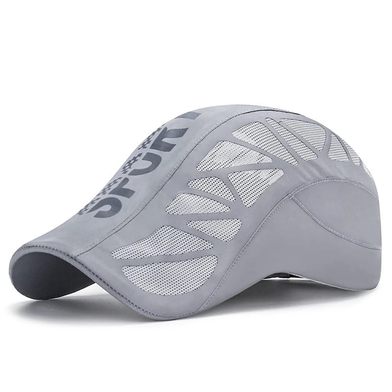 Men's Breathable Thin Sun Protection Baseball Cap Quick Drying Sports Cap Running Snapback