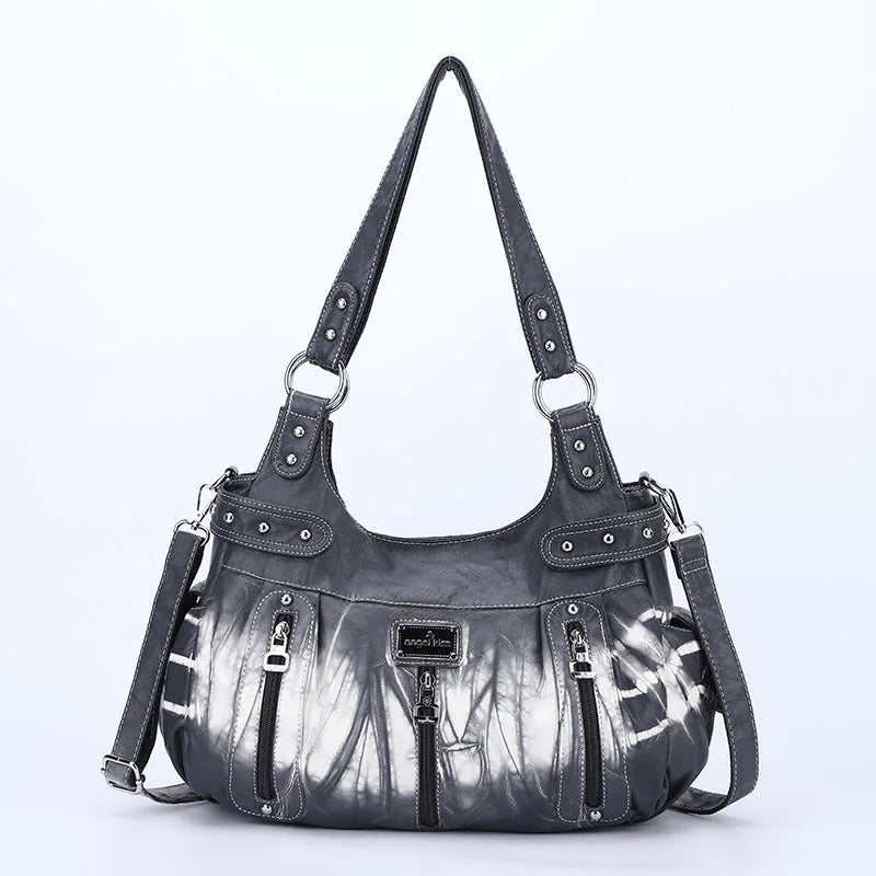 Winter Fashion Shoulder Bag for Women Soft PU Crossbody Handbg Large Capacity Hobos Purse