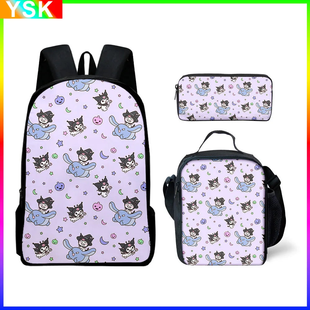 Backpack Pencil Bag Student Primary and Middle kawaii Cartoon School Bag