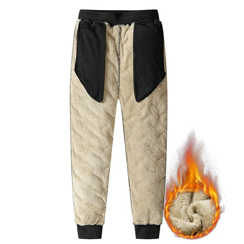 Winter Sweatwear  Trousers Casual Pants Windproof Warm Cotton Pants