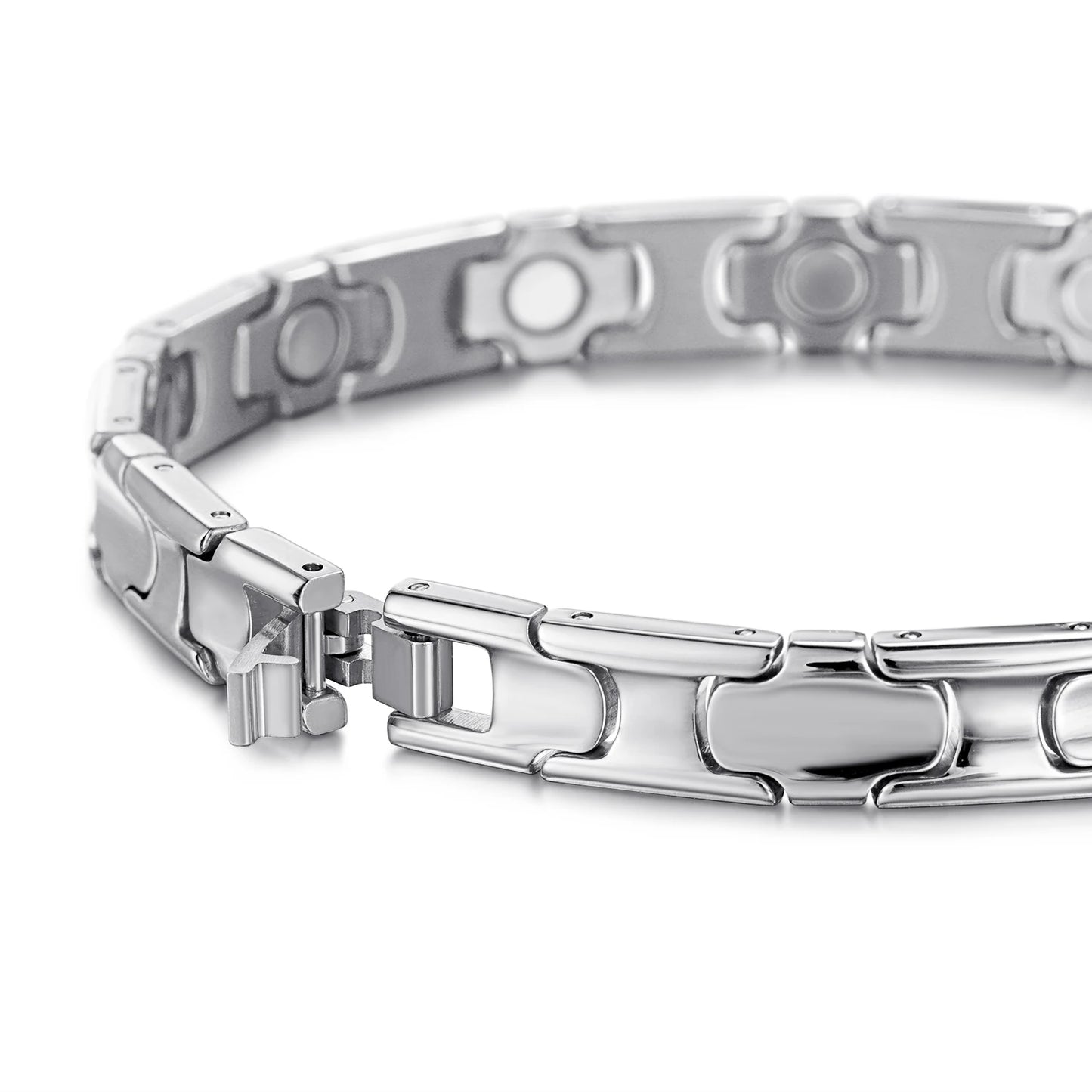 Stainless Steel Bracelets Health Care Luxury Bio Energy Magnetic Bracelet Free Shipping