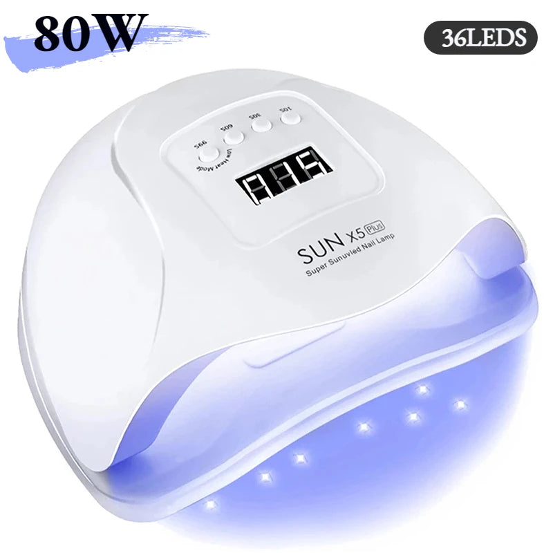 168W 42LEDs Nail Drying Lamp For Manicure Professional Led UV Drying Lamp With Auto Sensor Smart Nail Salon Equipment Tools - Hiron Store