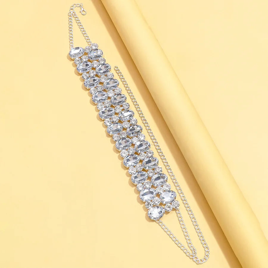 Multilayer Necklace Tennis Chain Glittering Chain Choker Jewellery