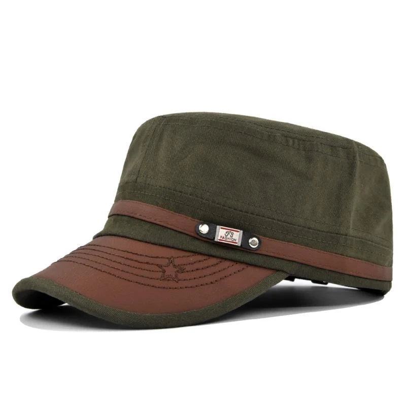 Embroidered Flat Cap casual hat Baseball Cap Outdoor Sports Hat for Hiking & Fishing Hat