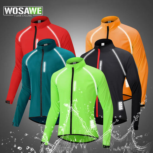 Men's Cycling Windbreaker Ultralight Reflective Windproof Jacket Men MTB Road Bike Wind Coat Long Sleeve Bicycle Clothing - Hiron Store