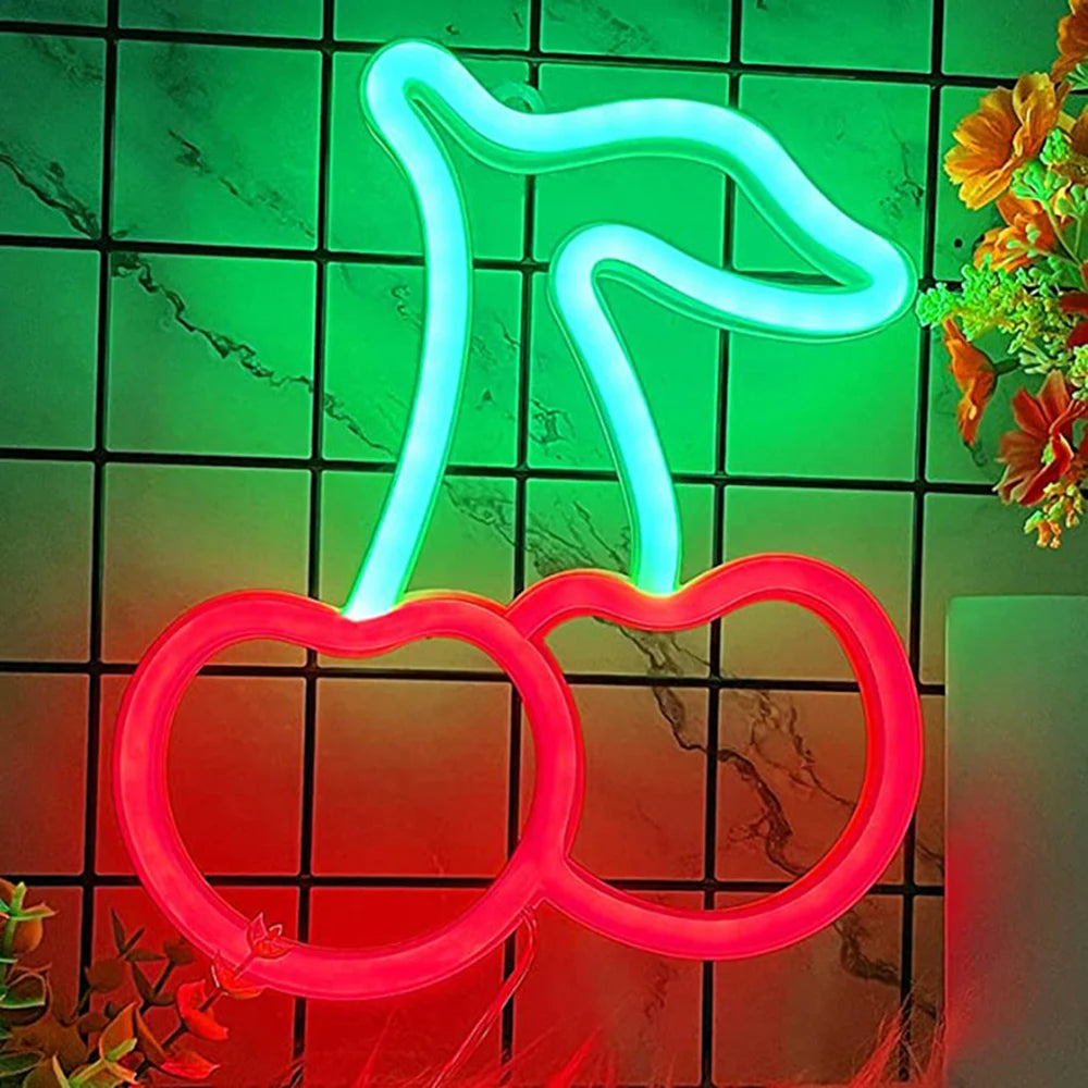 USB/Battery LED Neon Lights Sign for Wall Art Decor Heart Gaming Bar Bedroom Decoration Night Lamp