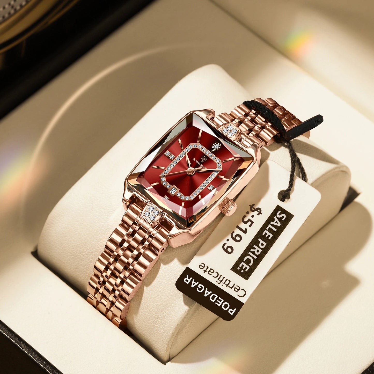 Women Wristwatch Waterproof Ladies Watch Stainless Steel Rectangle Quartz Women's Watches