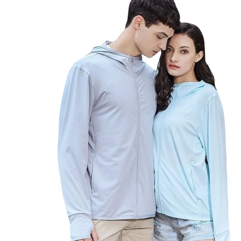 Silk Coat Ultra-thin Sunscreen Clothing Protection Clothing For Men and Women Hoodie Sweatshirt