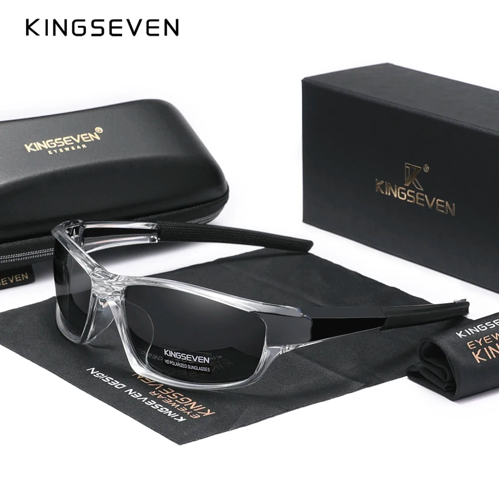 Genuine KINGSEVEN New 2024 Design Men's Sports Polarized Sunglasses Women UV Lens Fashion Eyewear Oculos de sol - Hiron Store