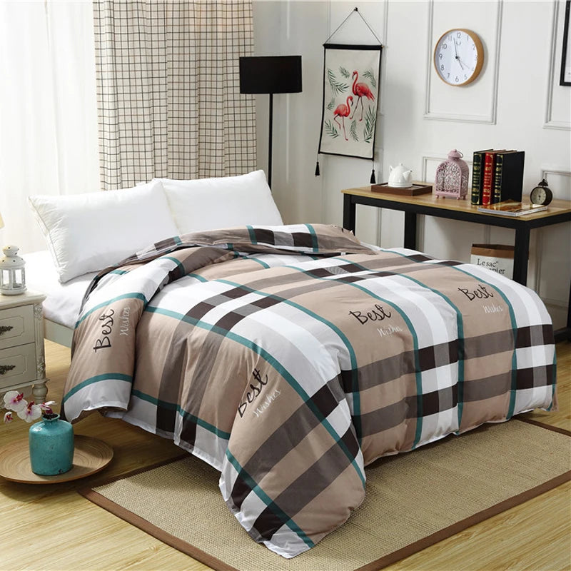 Simple plaid Duvet Cover 220x240 nordic Quilt Cover 1PCS Comforter Covers for double queen king size bed 135 150x200