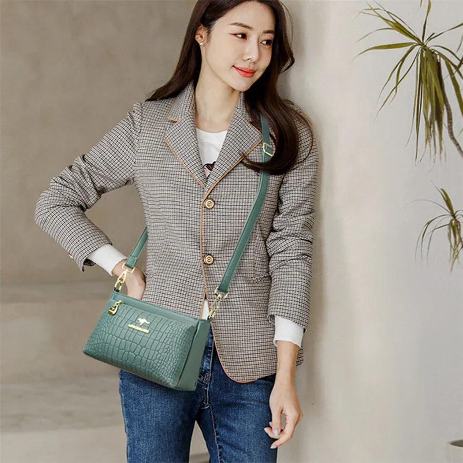 Ladies Handbags Leather Shoulder Bags for Women