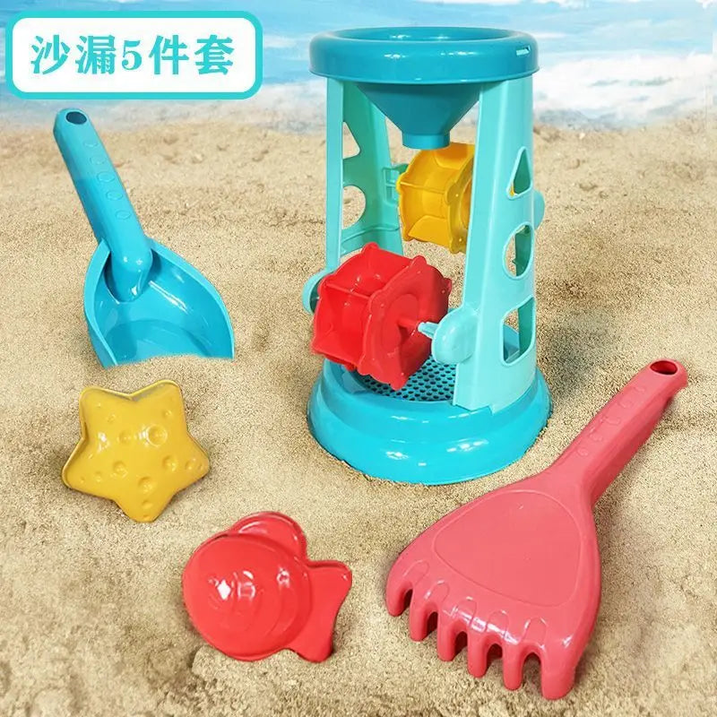 23PCS Summer Beach Set Toys For Kids Digging Sand Plastic Bucket Watering Bottle Shovels Children Beach Water Game Toys Tools