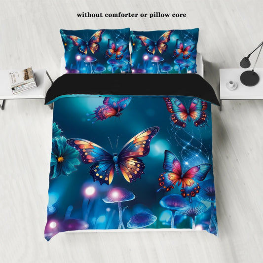 Fairy Forest Butterfly Bedding 1 Duvet Cover + 2 Pillowcases (Core Not Included) ﻿