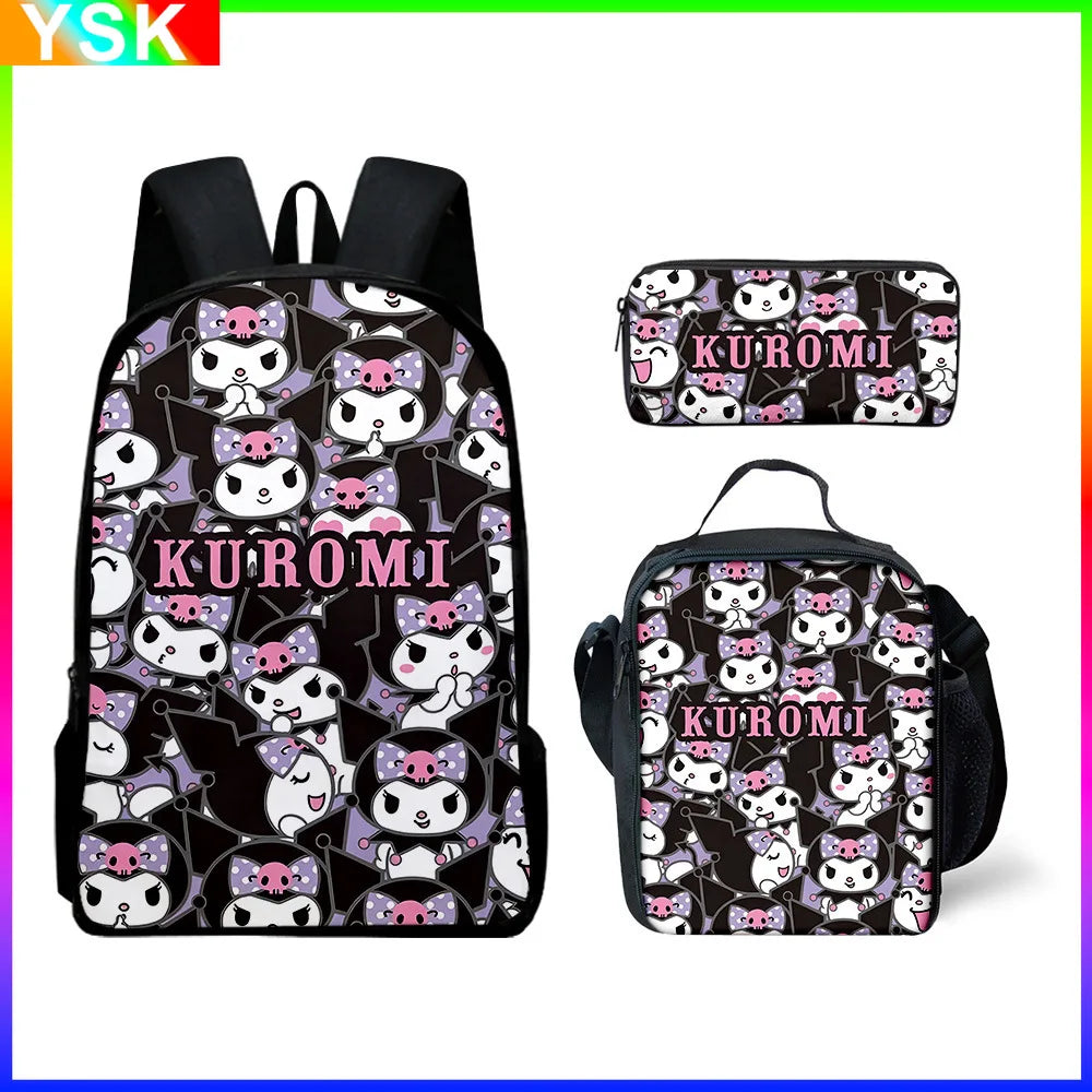 Backpack Pencil Bag Student Primary and Middle kawaii Cartoon School Bag