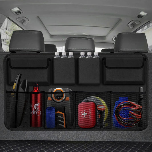 Car Trunk Car Organisers Backseat Hanging Car Organisers with 8 Large Storage Bag Trunk Organizer for SUV Truck Space Saving Exp - Hiron Store