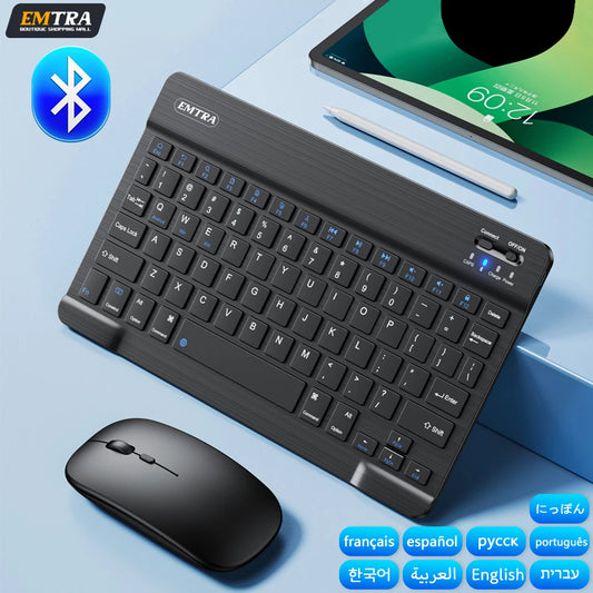 Bluetooth Wireless Keyboard Mouse For IOS Android Windows Tablet For iPad Air Mini Pro Keyboard