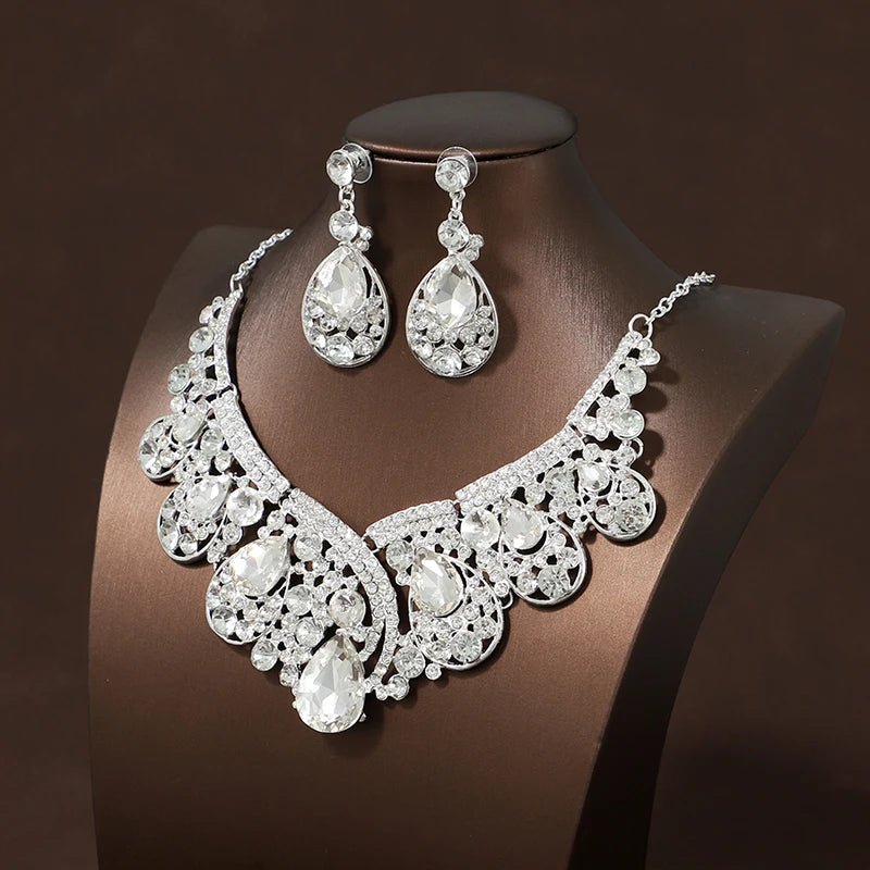 Itacazzo Bride Wedding Luxury Necklace Earring Set