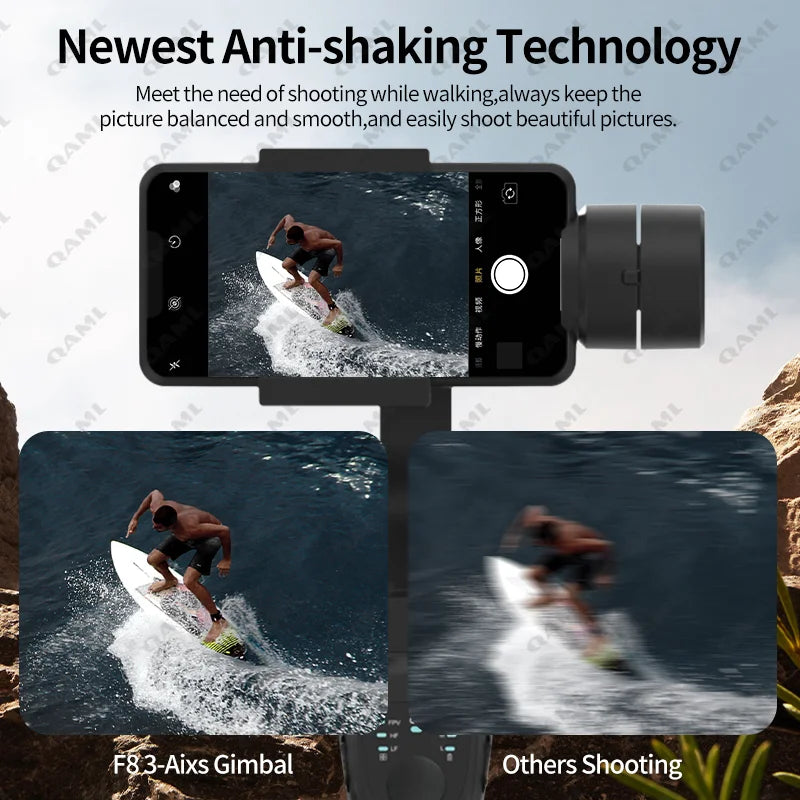 Gimbal Phone Holder Anti Shake Video Record Stabilizer for Xiaomi iPhone Cellophane Smartphone