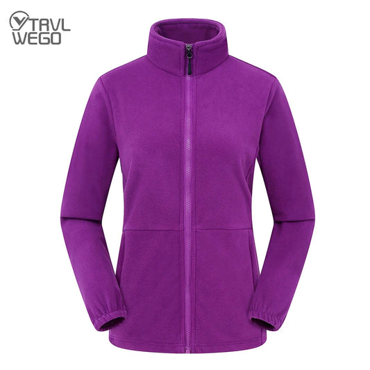 Men Women's Fleece Hiking Thermal Jackets Outdoor Sports Climbing Trekking Windbreaker Warm Coats