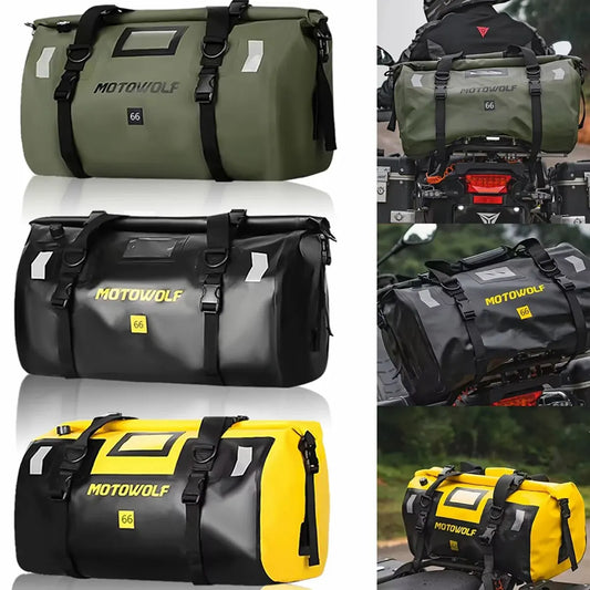 Waterproof Tail Bags Helmet Durable Rear Moto Seat Bag Motocross Outdoor Bag