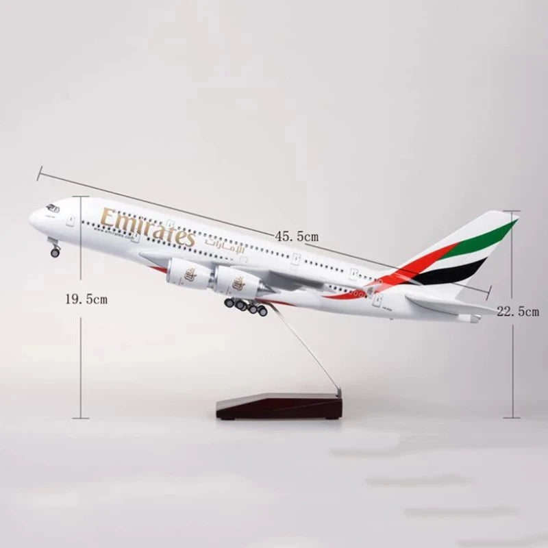 Resin Plastic Plane Model United Arab UAE Airline Aircraft Airplane model kit For Collectible