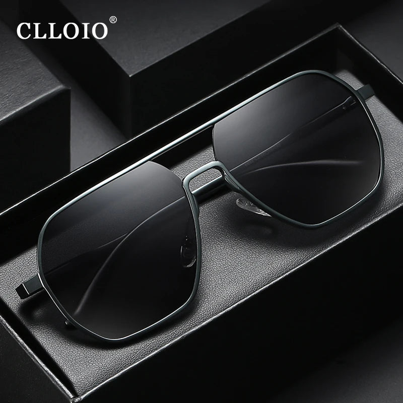 Photochromic Sunglasses, Men Women Polarized Sun Glasses, Chameleon Anti-glare Driving Sunglasses