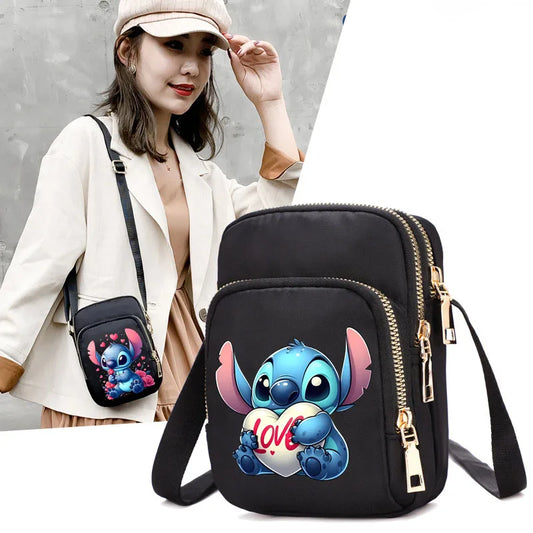 Disney Lilo & Stitch Women Bags Cell Phone Purse Crossbody Shoulder Strap Handbag