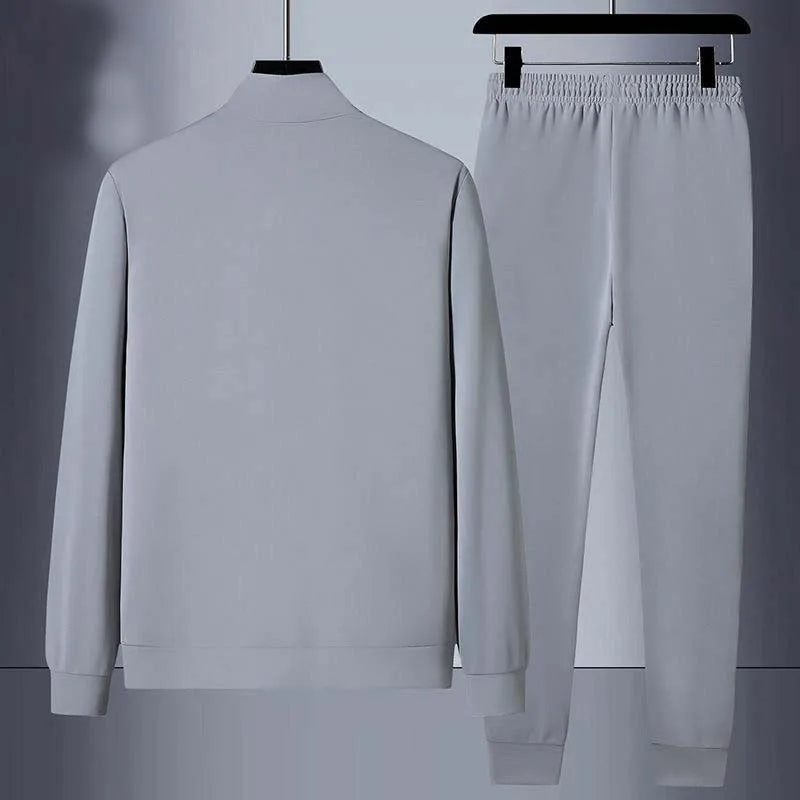 Men's Sportswear Set Dad Casual Fitness Clothes Middle-Aged And Elderly Spring Autumn New Arrival Two-Piece Cotton Sweatshirt