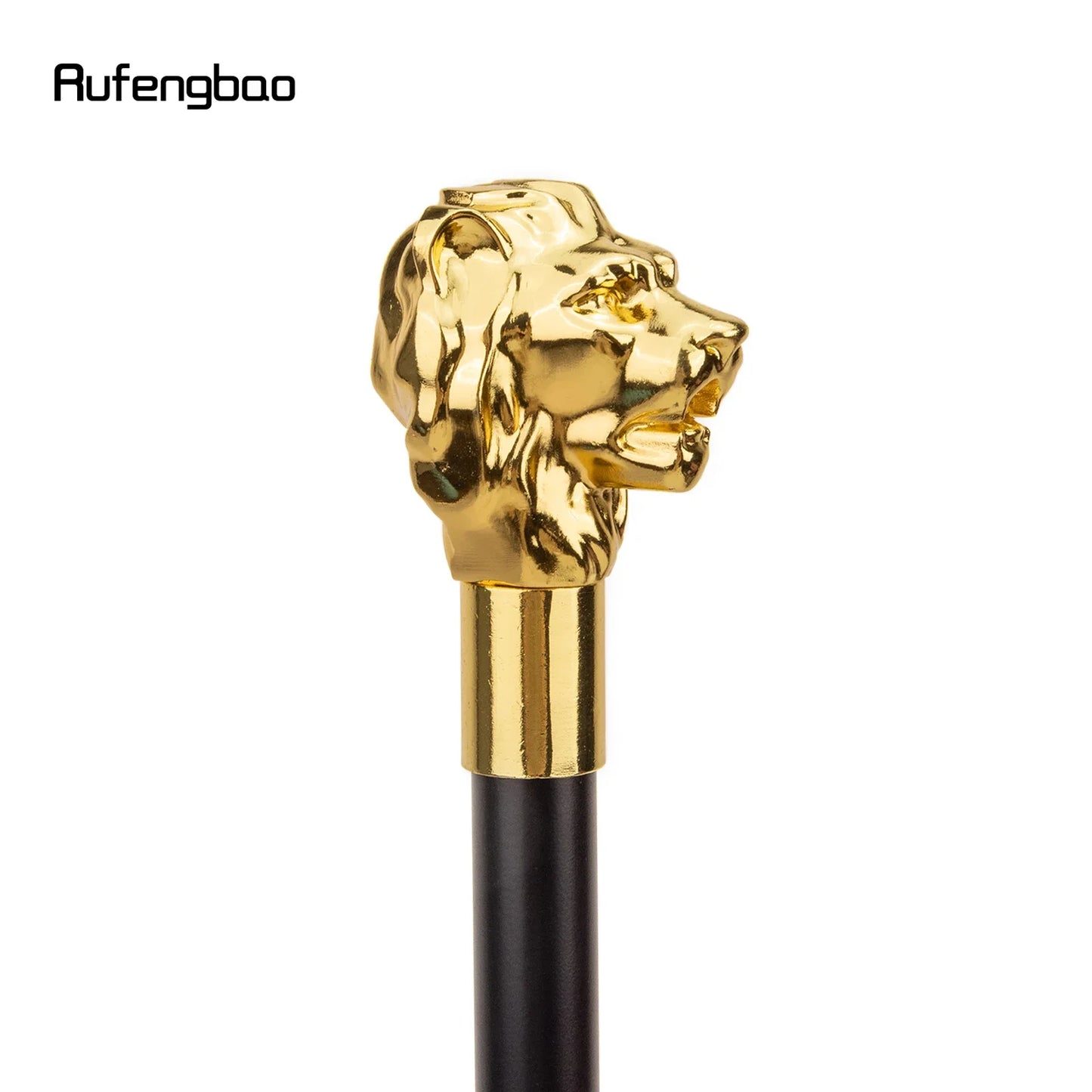 Gold Luxury Lion Head Handle Fashion Walking Stick for Party Decorative Walking Cane Elegant Walking Stick 93cm