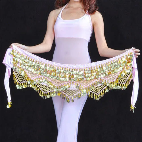 New Style Top Selling Belly Dance Waist Chain Hip Scarf Bellydance Coins Belt Dancing Waist Belt Dancer's Accessories - Hiron Store