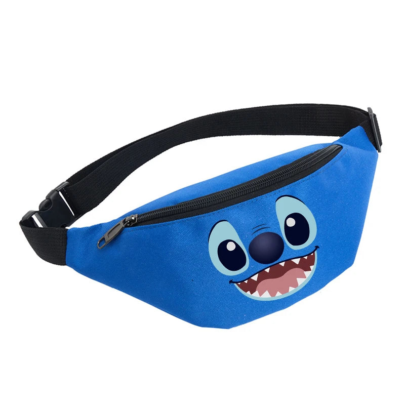 Children Girl Disney Stitch Waist Hip Sack Chest Bag Messenger Crossbody Bags