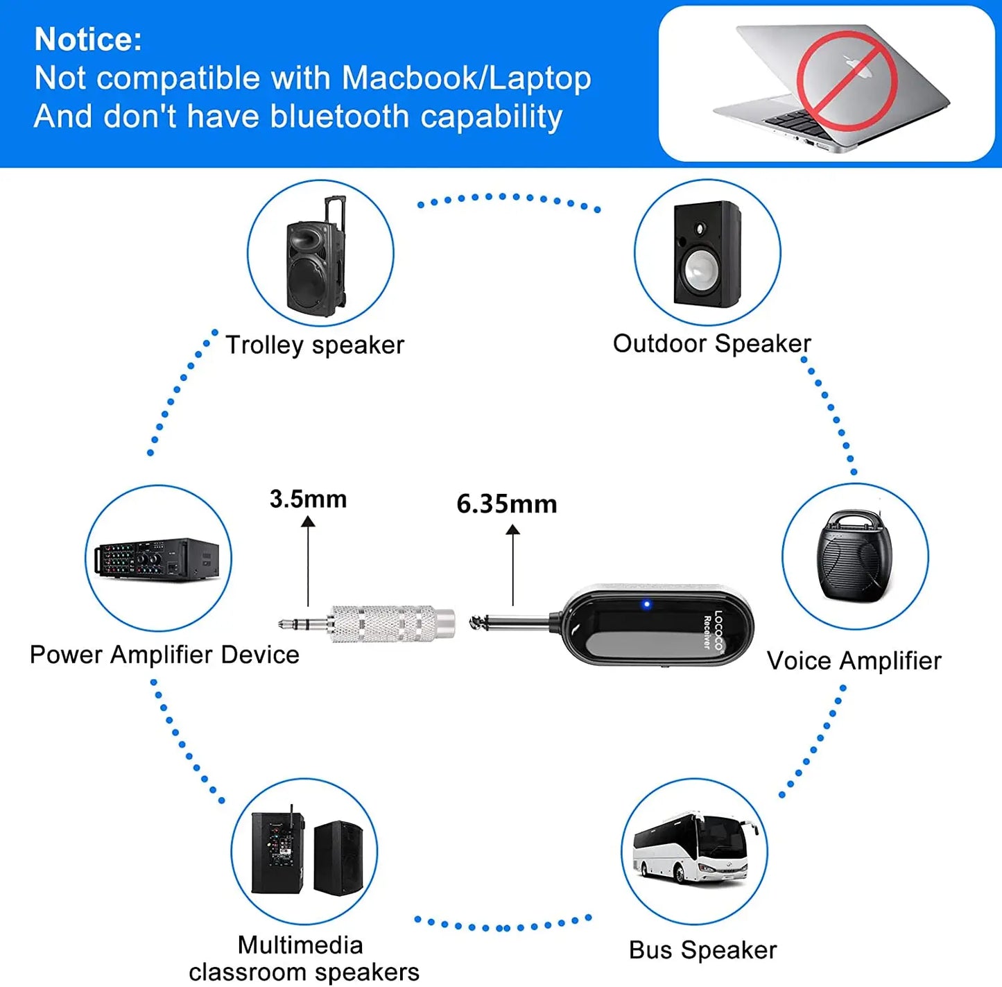 XIAOKOA Wireless Microphone Headset UHF Wireless Headset & Handheld 2 in 1 Mic with LED Digital Display 165 ft Range Microphone - Hiron Store