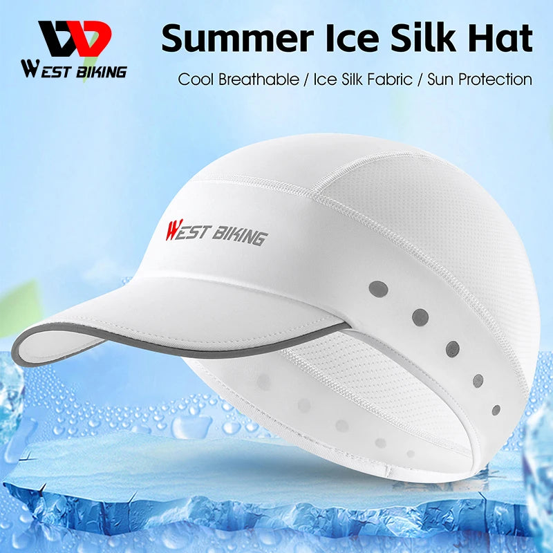 Caps Sun Visor UV Protection Bike Hat Helmet Liner Men Women Running Cool Sport Gear